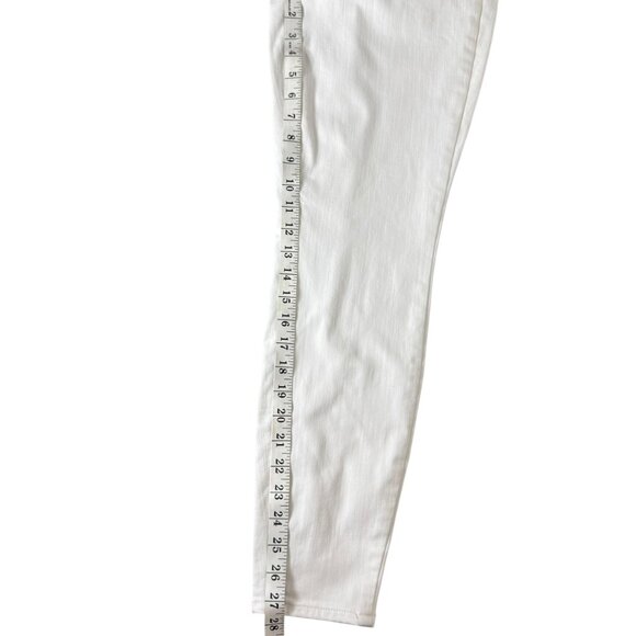 Talbots Flawless White High-Waist Jegging Ankle Jeans | Size 6 Slim Fit Stretch - Picture 5 of 7